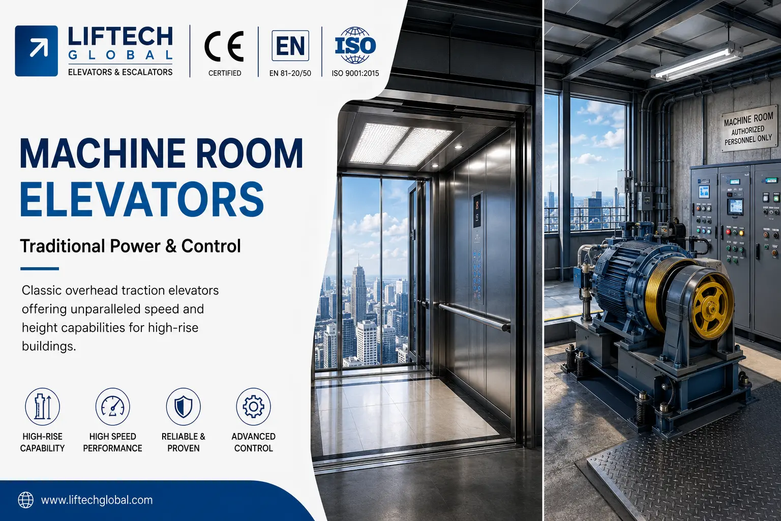 Machine Room Elevators — Liftech Global