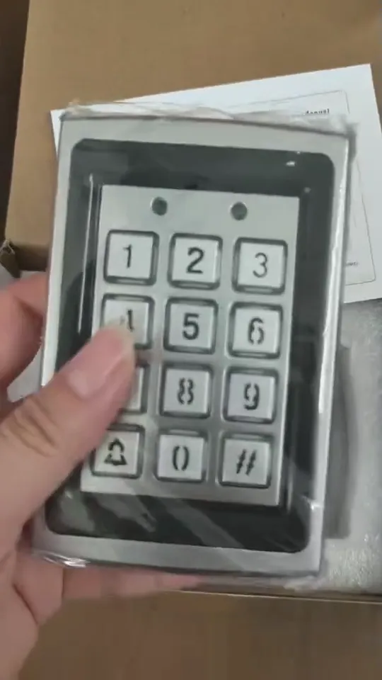 Stainless-steel metal keypad access reader