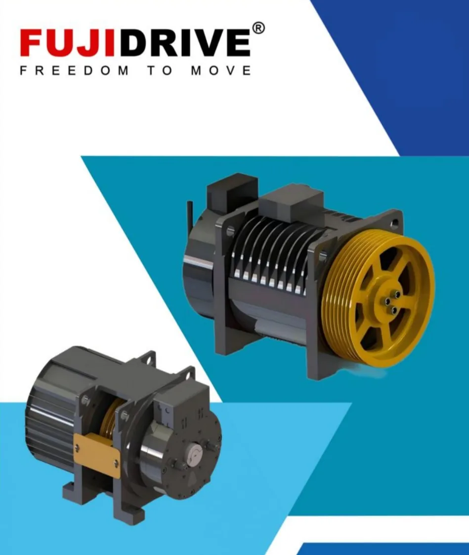Fujidrive — Freedom To Move — permanent-magnet synchronous gearless elevator traction machines supplied by Liftech Pakistan (Karachi, Lahore, Islamabad)