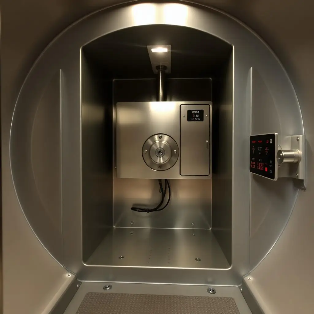 Commercial kitchen with stainless steel dumbwaiter