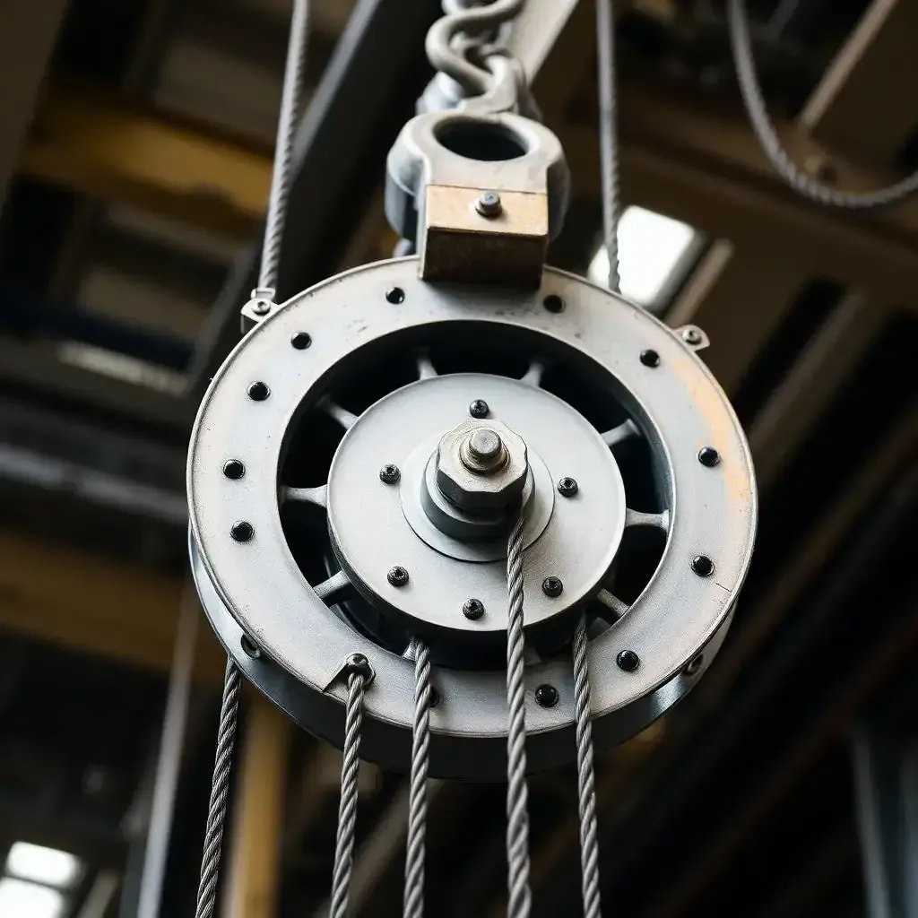 High-rise building served by machine-room elevators