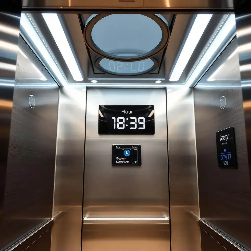 Passenger elevator TFT display and destination dispatch panel