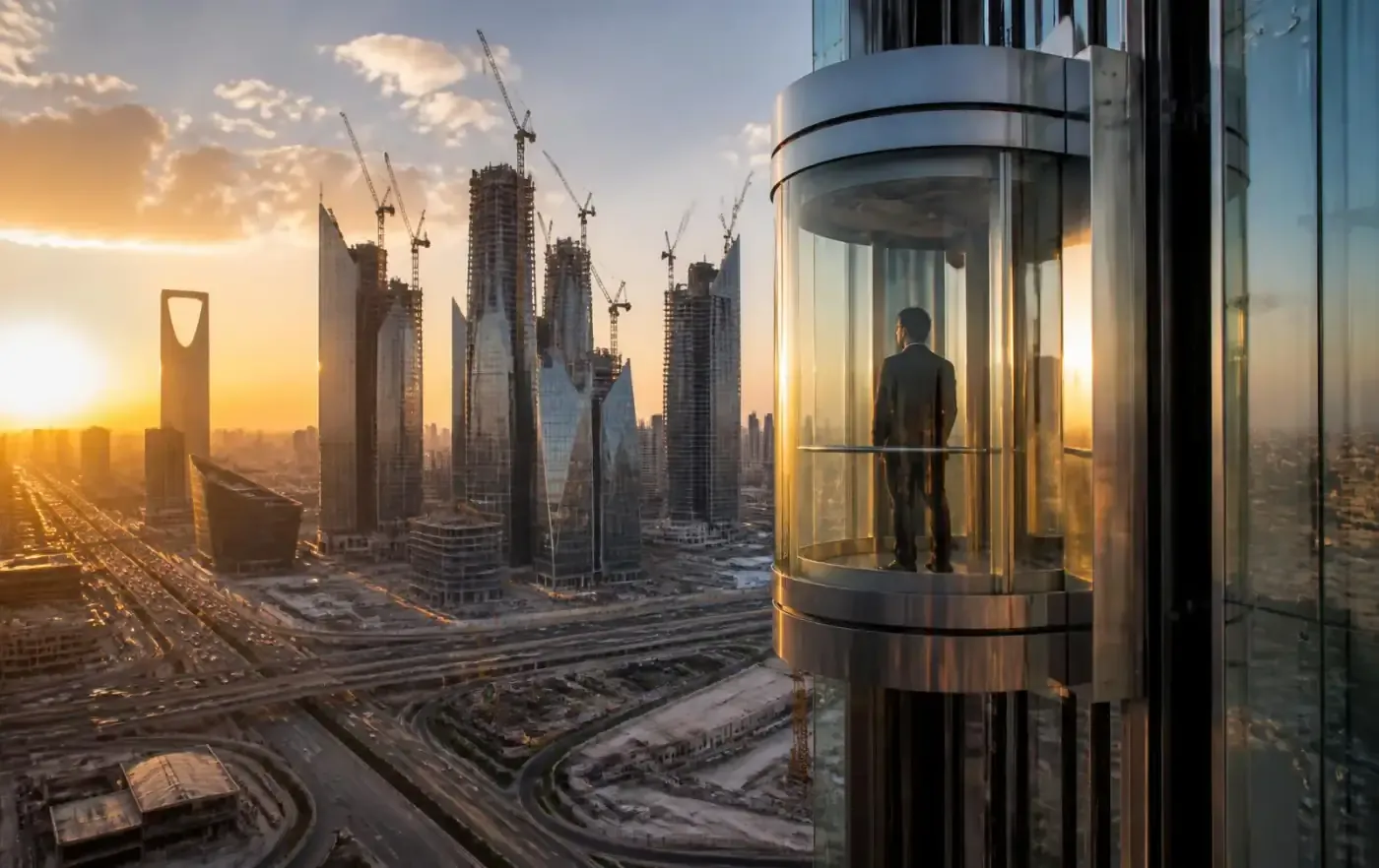 Rising Skyscrapers and Smart Mobility: The Boom of Elevator Projects in Saudi Arabia — Riyadh elevator engineering photo, Liftech Global Elevators & Escalators